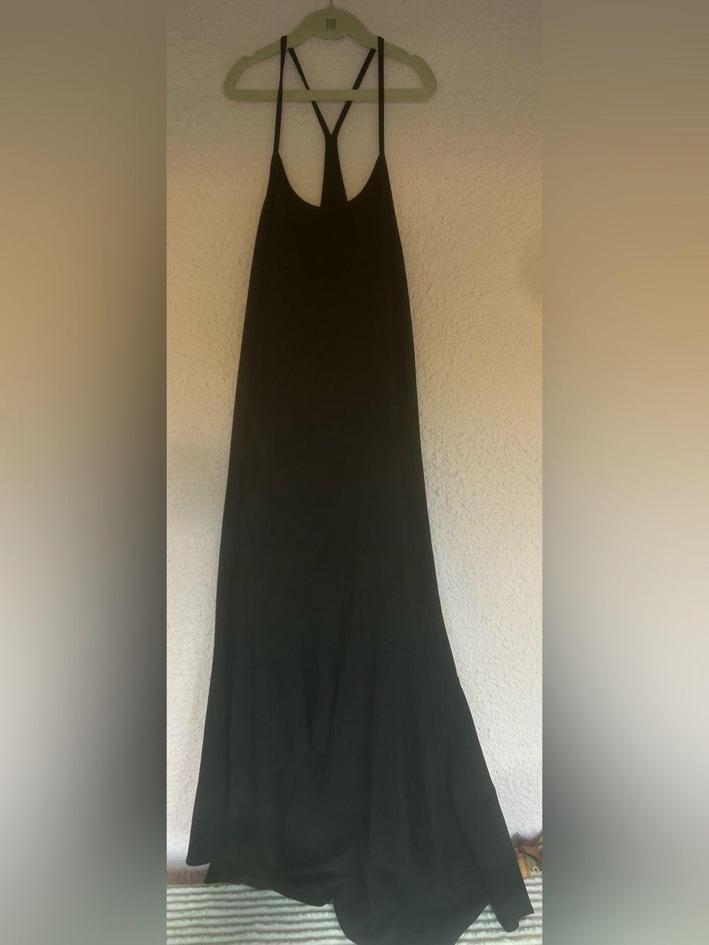Leith Black Flared Maxi Skirt